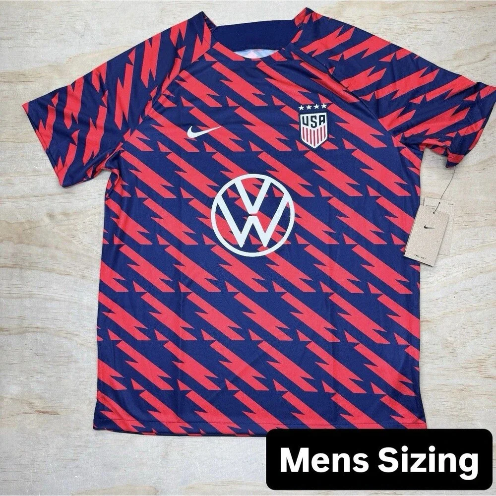 NEW XL USWNT USA Soccer Nike 2023 Academy Pro Pre-Match Jersey MENS Sizing